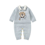 ONEAKIDS Baby & Toddler clothing 3-6M / SKY Warm Teddy Bear Romper