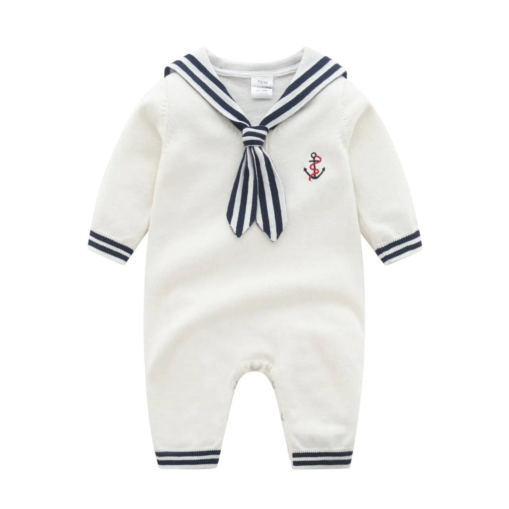 ONEAKIDS Baby & Toddler clothing 3-6M / WHITE Sailor Baby & Toddler Romper