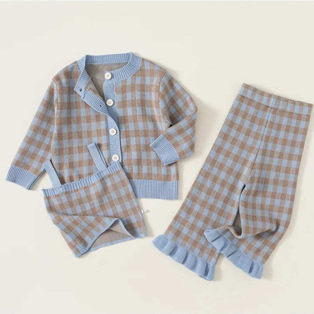 ONEAKIDS Baby & Toddler clothing 3-Piece Checkered Aspen Girls' Set