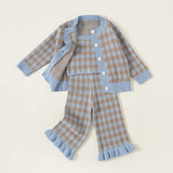 ONEAKIDS Baby & Toddler clothing 3-Piece Checkered Aspen Girls' Set