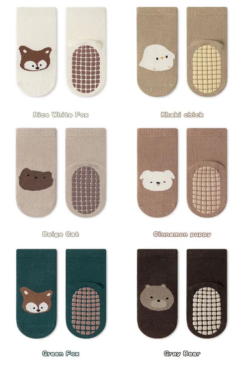 ONEAKIDS Baby & Toddler clothing Animal Print 6-Pairs Socks