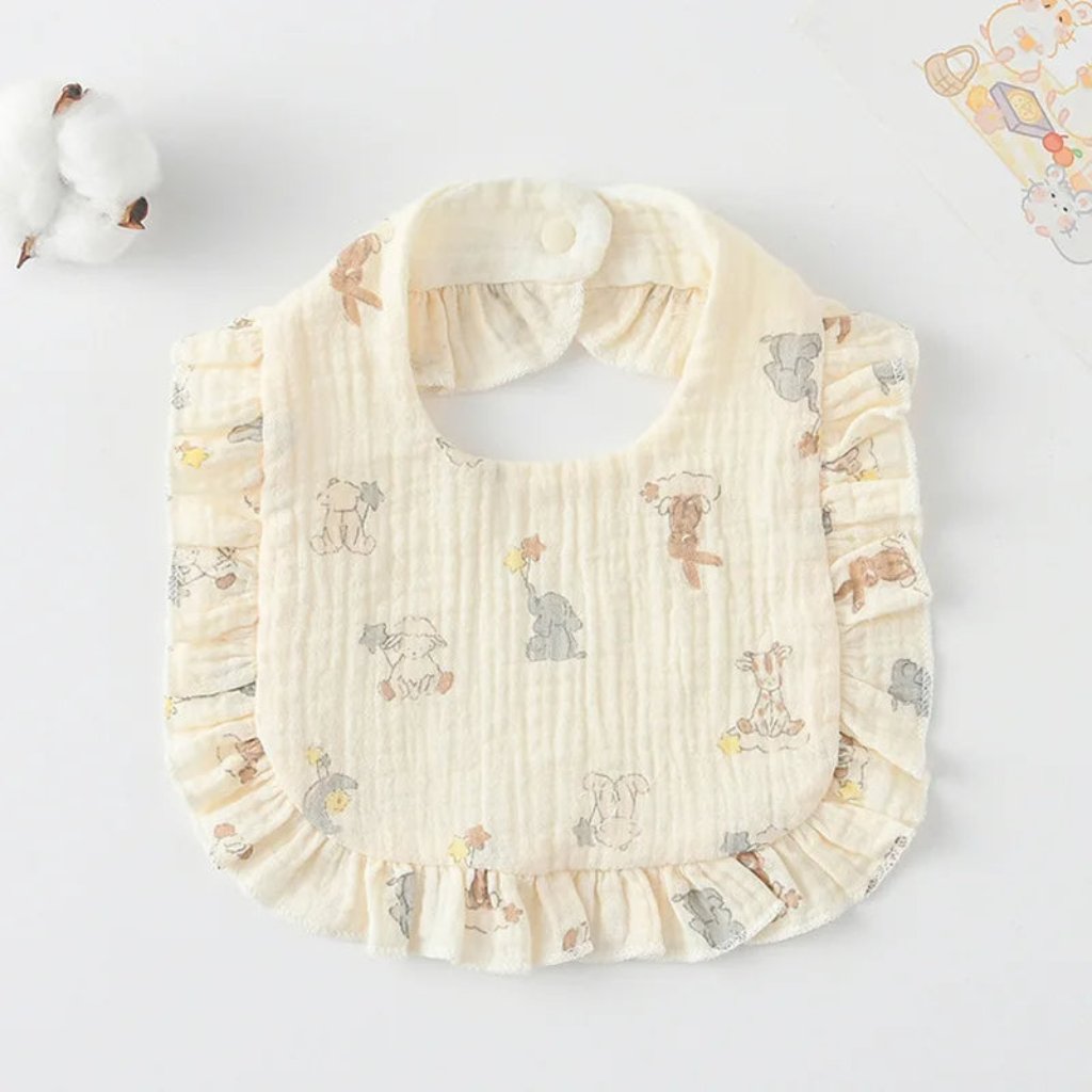 ONEAKIDS Baby & Toddler clothing ANIMALS Boho Muslin Bibs for Baby Girls
