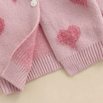 ONEAKIDS Baby & Toddler clothing Baby Girls’ Pink Heart Knit Cardigan