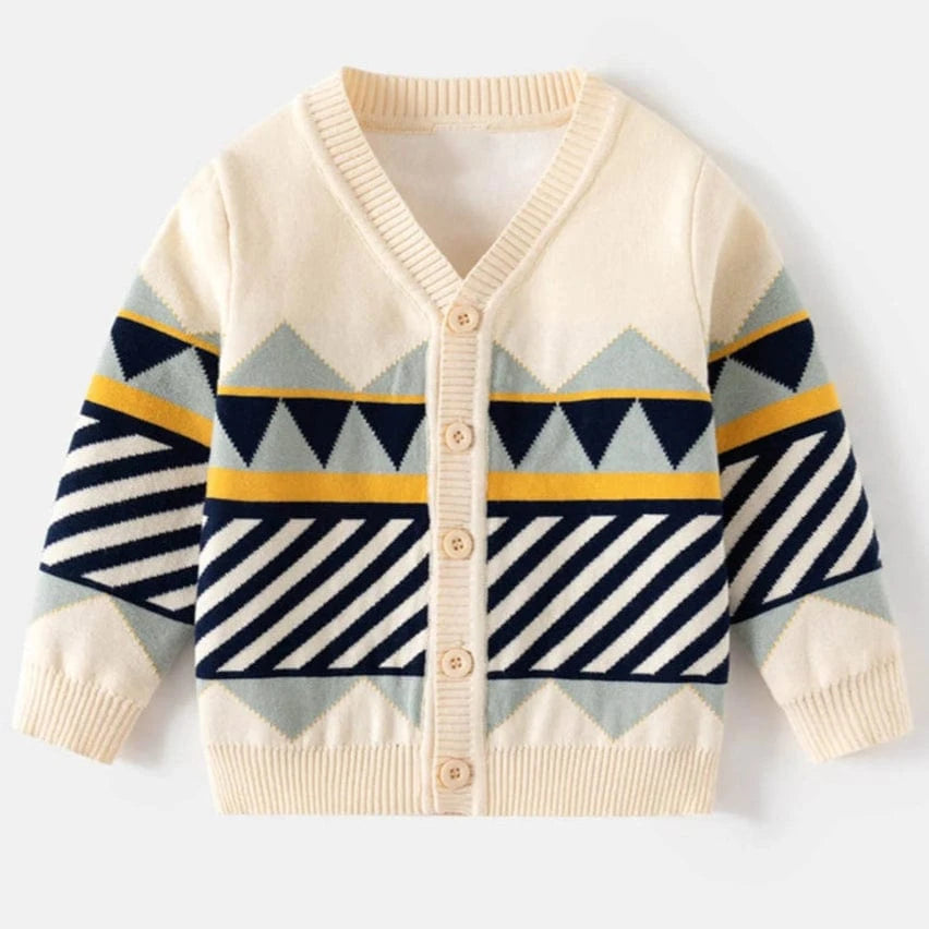 ONEAKIDS Baby & Toddler clothing BEIGE / 2T Henry V-Neck Boys' Cardigans
