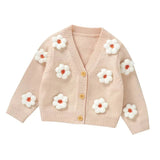 ONEAKIDS Baby & Toddler clothing BEIGE / 6-12M Baby Girls’ Daisy Floral Cardigan
