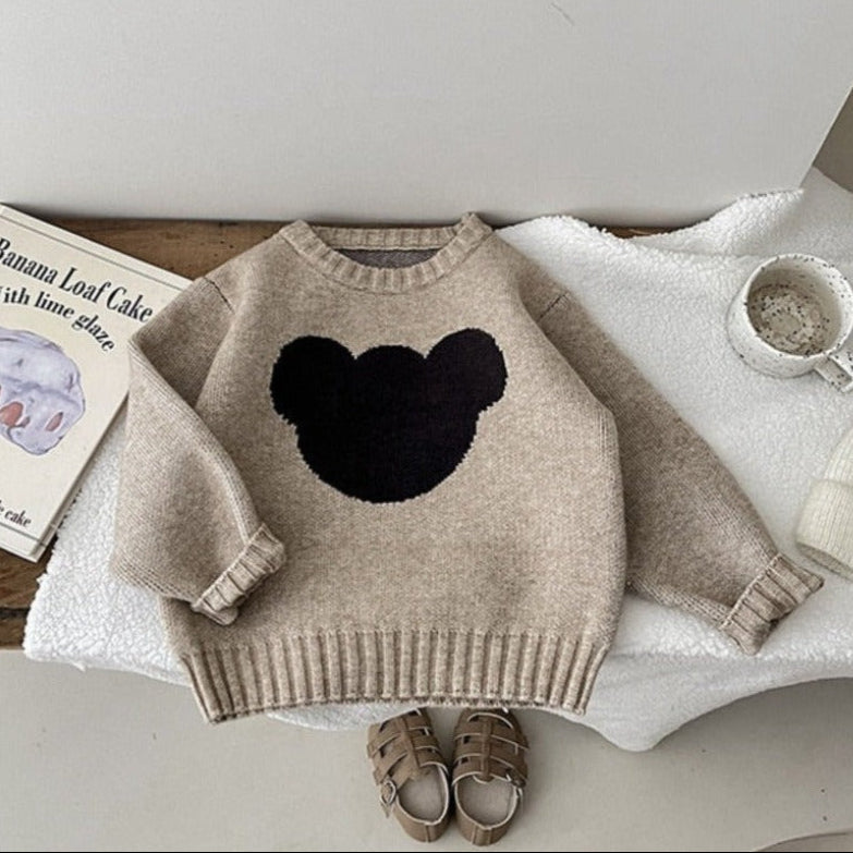 ONEAKIDS Baby & Toddler clothing BEIGE / 6-12M Cozy Wool Mickey Unisex Sweatshirt