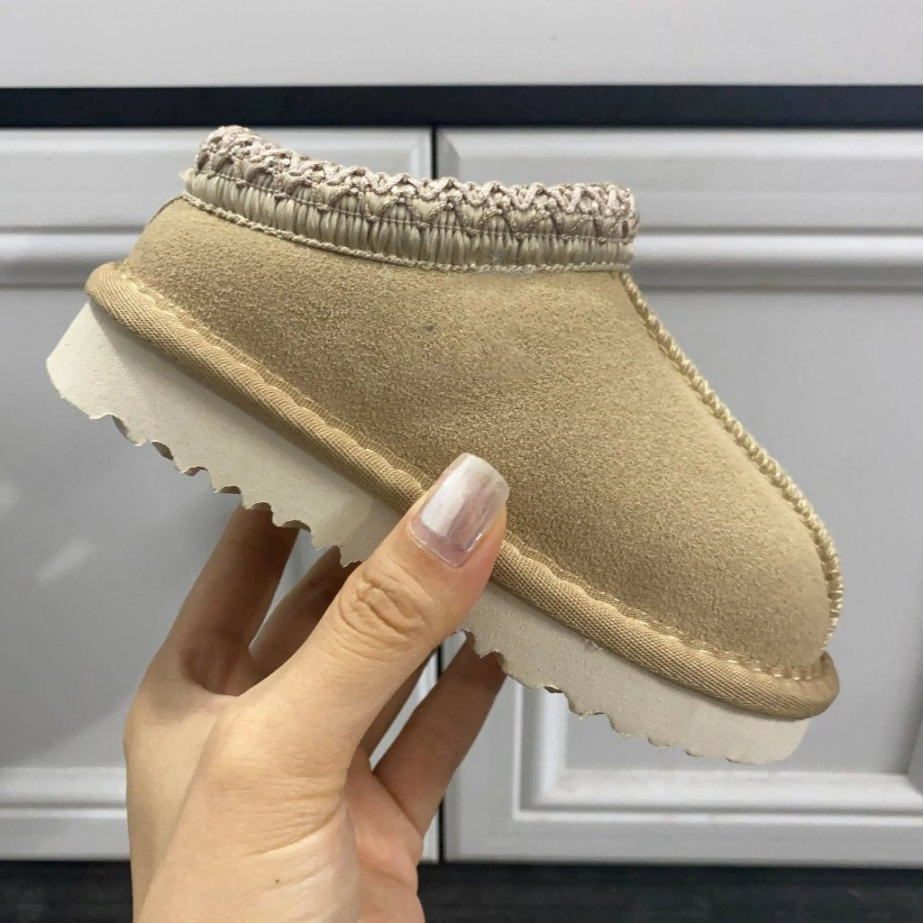 ONEAKIDS Baby & Toddler clothing BEIGE / EU21   (5.3 inches) Children's Unisex Slipper-Style Mini Boots