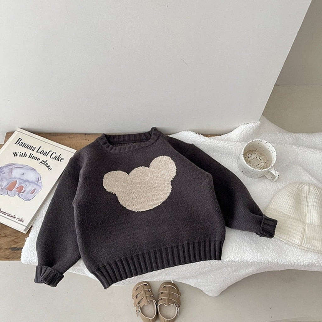 ONEAKIDS Baby & Toddler clothing BLACK / 6-12M Cozy Wool Mickey Unisex Sweatshirt
