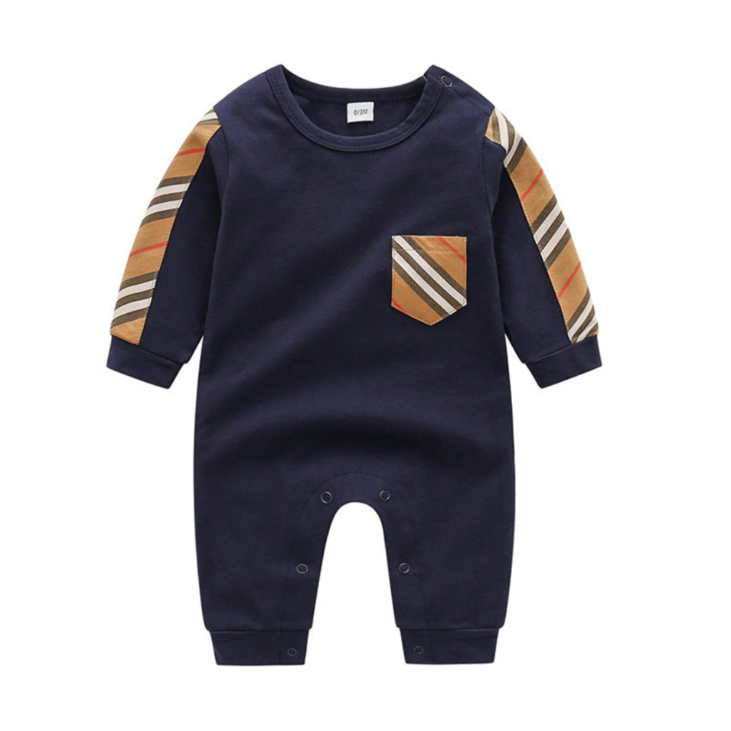 ONEAKIDS Baby & Toddler clothing BLUE / 0-3M Unisex Retro Baby & Toddler Romper