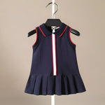 ONEAKIDS Baby & Toddler clothing BLUE / 12-18M Arya Girls' Organic Cotton Dress