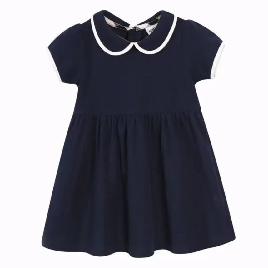 ONEAKIDS Baby & Toddler clothing BLUE / 12-18M Back to School Organic Cotton Dress