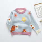 ONEAKIDS Baby & Toddler clothing BLUE / 2T Fleur Girls' Sweater for Fall