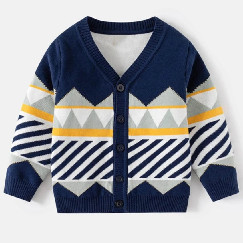 ONEAKIDS Baby & Toddler clothing BLUE / 2T Henry V-Neck Boys' Cardigans