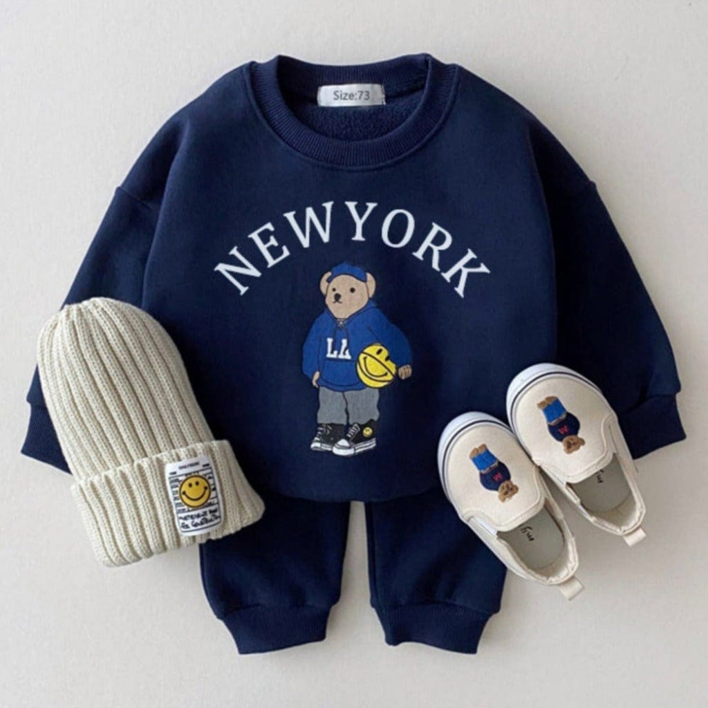 ONEAKIDS Baby & Toddler clothing BLUE / 6-12M 2-Piece Top & Bottom Big City Set