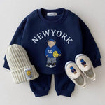 ONEAKIDS Baby & Toddler clothing BLUE / 6-12M 2-Piece Top & Bottom Big City Set