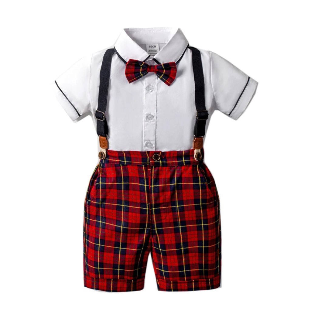 ONEAKIDS Baby & Toddler clothing Boys' Set with Suspenders and Bow Tie
