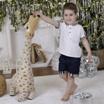ONEAKIDS Baby & Toddler clothing Boys' Summer White Polo T-Shirt