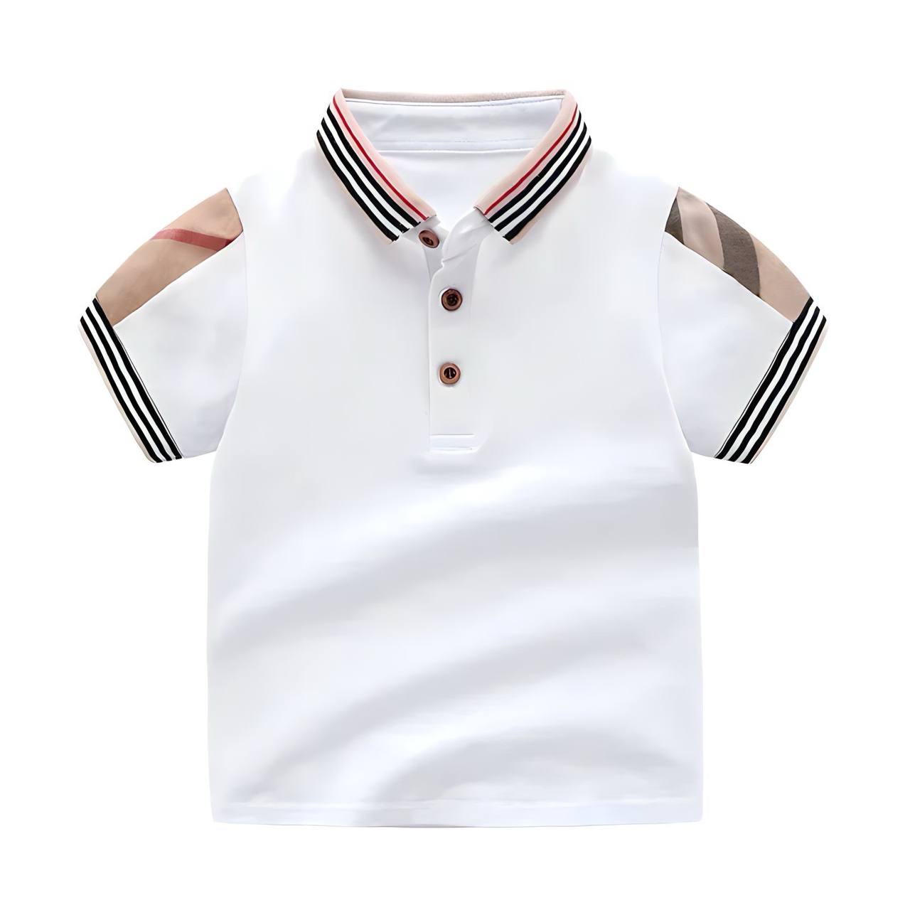 ONEAKIDS Baby & Toddler clothing Boys' Summer White Polo T-Shirt