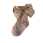 ONEAKIDS Baby & Toddler clothing BROWN / 6-12M Baby Girl's Socks With Bows