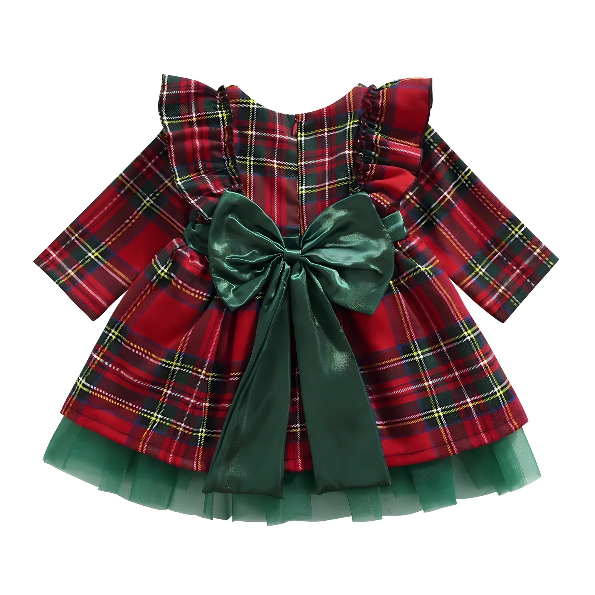 ONEAKIDS Baby & Toddler clothing Christmas Girls' Red Tartan Festive Dress