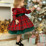 ONEAKIDS Baby & Toddler clothing Christmas Girls' Red Tartan Festive Dress
