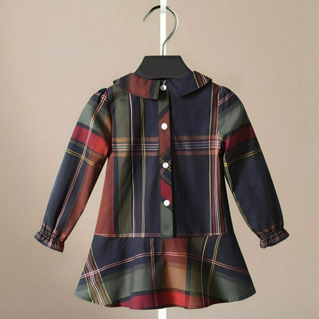 ONEAKIDS Baby & Toddler clothing Classic Plaid Scottish Girls' Dress