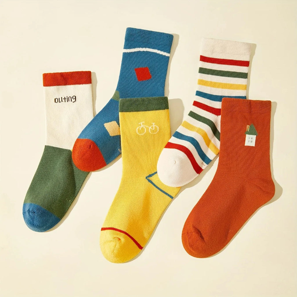 ONEAKIDS Baby & Toddler clothing Cozy Steps 5-Pack Kids Socks