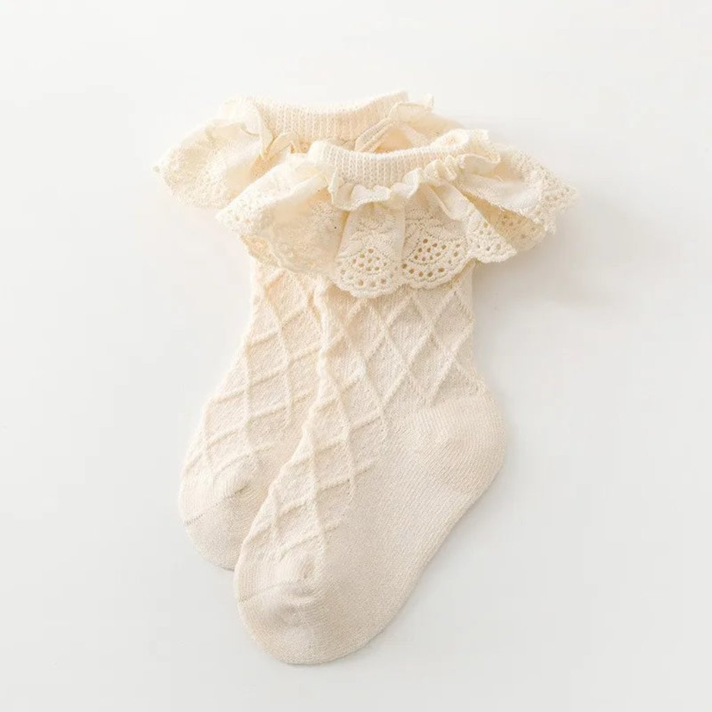 ONEAKIDS Baby & Toddler clothing CREAM / 0-3M Cute Ballerina Socks