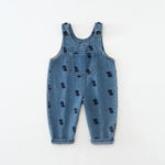 ONEAKIDS Baby & Toddler clothing Denim Dinosaur Unisex Jumpsuit