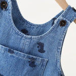ONEAKIDS Baby & Toddler clothing Denim Dinosaur Unisex Jumpsuit