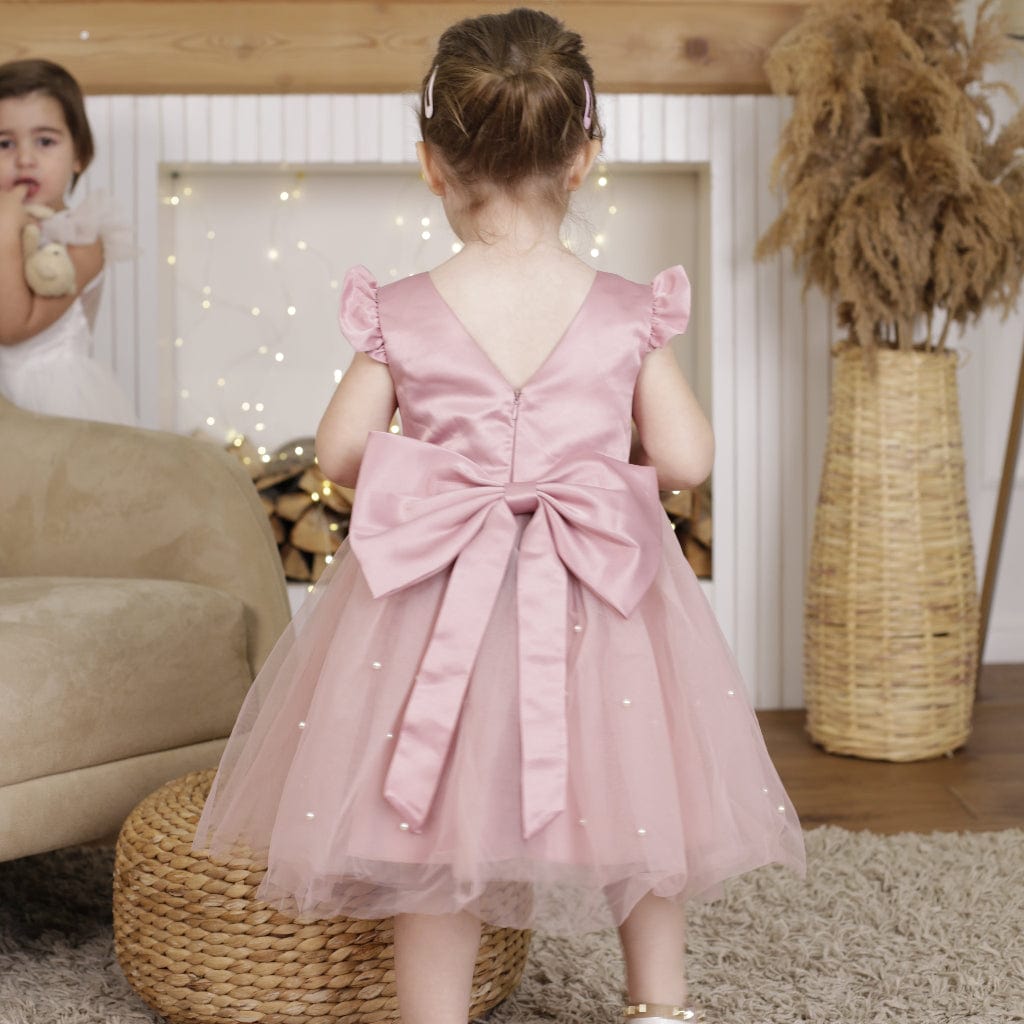 ONEAKIDS Baby & Toddler clothing FLOWER GIRL Dress With a Fluttery Tulle Skirt