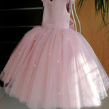 ONEAKIDS Baby & Toddler clothing FLOWER GIRL Dress With a Fluttery Tulle Skirt