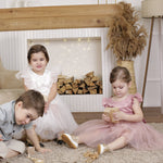 ONEAKIDS Baby & Toddler clothing FLOWER GIRL Dress With a Fluttery Tulle Skirt