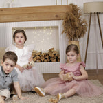 ONEAKIDS Baby & Toddler clothing FLOWER GIRL Dress With a Fluttery Tulle Skirt