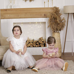 ONEAKIDS Baby & Toddler clothing FLOWER GIRL Dress With a Fluttery Tulle Skirt