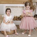 ONEAKIDS Baby & Toddler clothing FLOWER GIRL Dress With a Fluttery Tulle Skirt