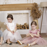 ONEAKIDS Baby & Toddler clothing FLOWER GIRL Dress With a Fluttery Tulle Skirt