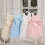 ONEAKIDS Baby & Toddler clothing Flower Girls' Blossom Dress with Ribbon and Pearls
