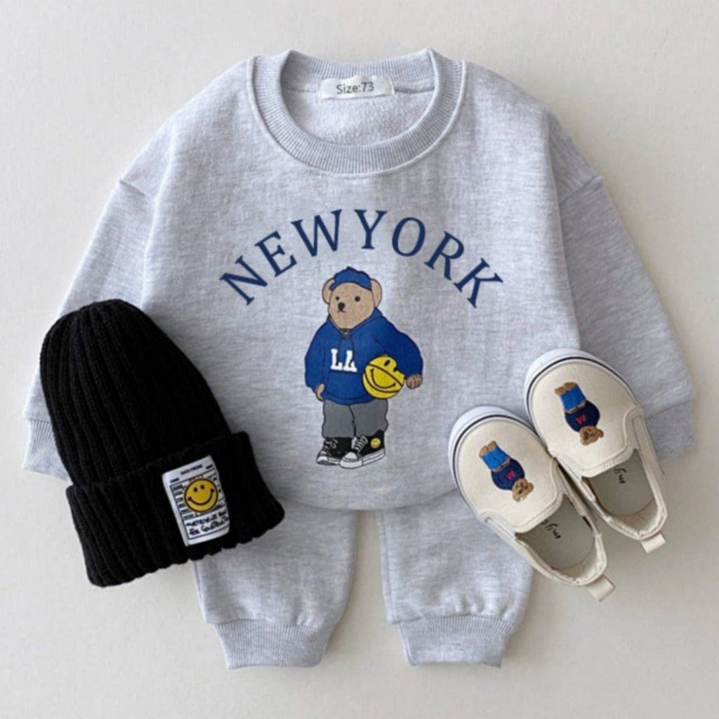 ONEAKIDS Baby & Toddler clothing GRAY / 6-12M 2-Piece Top & Bottom Big City Set