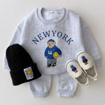 ONEAKIDS Baby & Toddler clothing GRAY / 6-12M 2-Piece Top & Bottom Big City Set