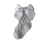 ONEAKIDS Baby & Toddler clothing GRAY / 6-12M Baby Girl's Socks With Bows