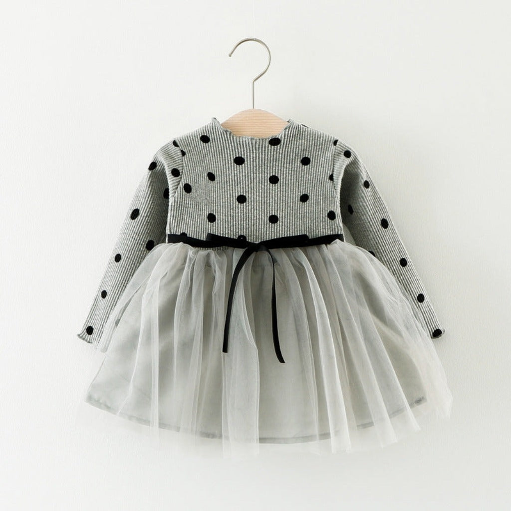 ONEAKIDS Baby & Toddler clothing GRAY / 6-12M Cotton Tulle Baby & Toddler Dress