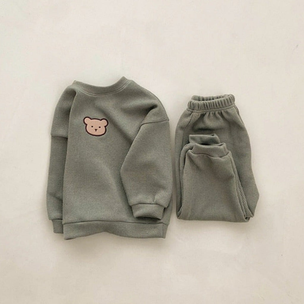 ONEAKIDS Baby & Toddler clothing GREEN / 3-6M TEDDY SOFT COTTON SET