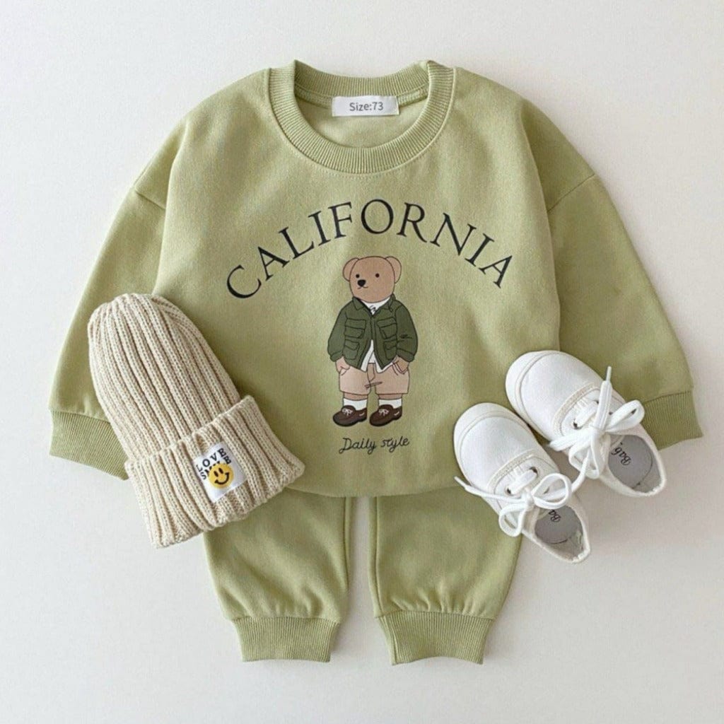 ONEAKIDS Baby & Toddler clothing GREEN / 6-12M 2-Piece Top & Bottom Big City Set