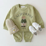 ONEAKIDS Baby & Toddler clothing GREEN / 6-12M 2-Piece Top & Bottom Big City Set