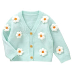 ONEAKIDS Baby & Toddler clothing GREEN / 6-12M Baby Girls’ Daisy Floral Cardigan