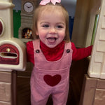 ONEAKIDS Baby & Toddler clothing Heart Corduroy Unisex Jumpsuit