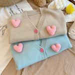 ONEAKIDS Baby & Toddler clothing Knit Cotton Cardigan with Hearts