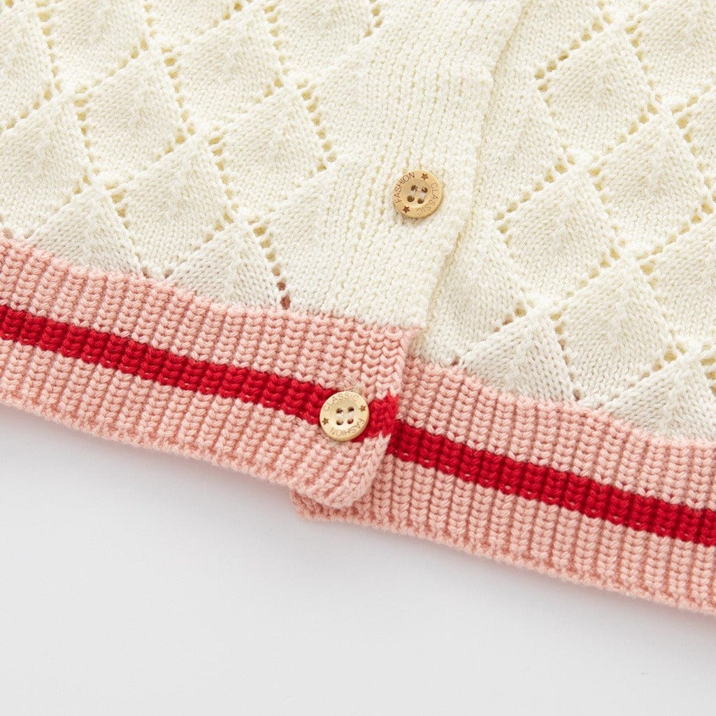 ONEAKIDS Baby & Toddler clothing Knit Cotton Toddler Cardigan & Skirt Set