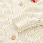 ONEAKIDS Baby & Toddler clothing Knit Cotton Toddler Cardigan & Skirt Set